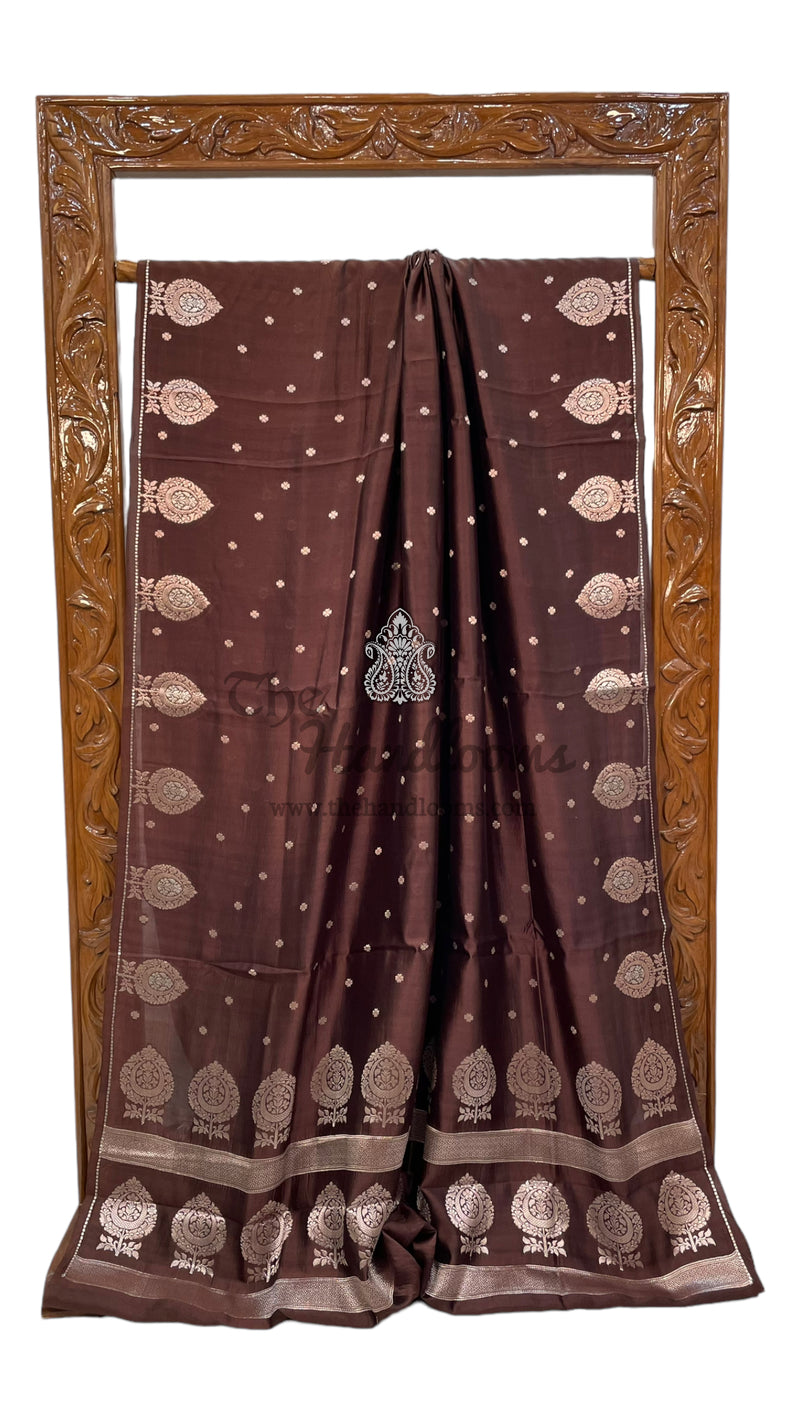 Pure Mango Silk Banarasi Handloom Saree - The Handlooms