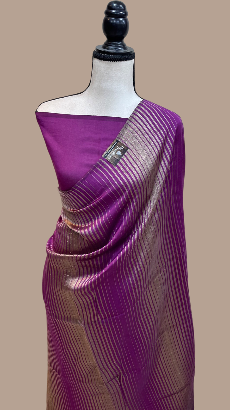 Pure tissue Chanderi Handloom Banarasi Saree - The Handlooms