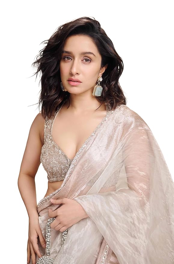 Shraddha kapoor's Pure Kora Tissue Handloom Banarasi Saree - The Handlooms