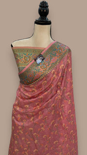 Tussar Silk Handloom Banarasi Saree With Chikankari - The Handlooms