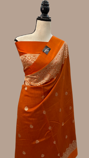 Pure Moonga Khaddi Handloom Banarasi Saree - The Handlooms