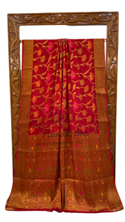 Pure Chiffon Khaddi Banarasi Saree - The Handlooms