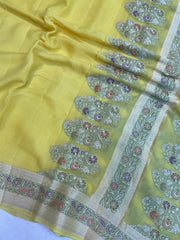 Pure Chiffon Khaddi Banarasi Saree - The Handlooms
