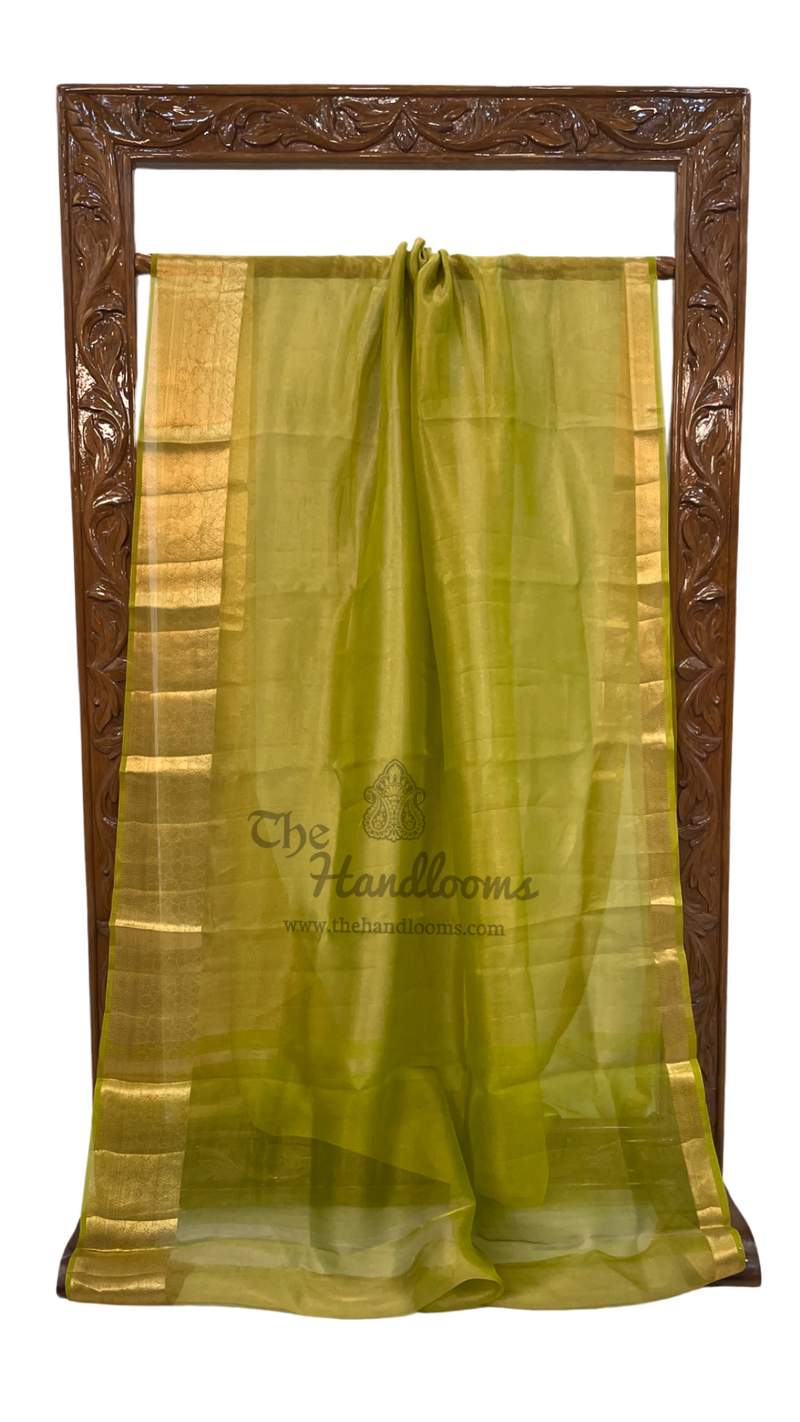 Pure Kora Tissue Handloom Banarasi Saree - The Handlooms
