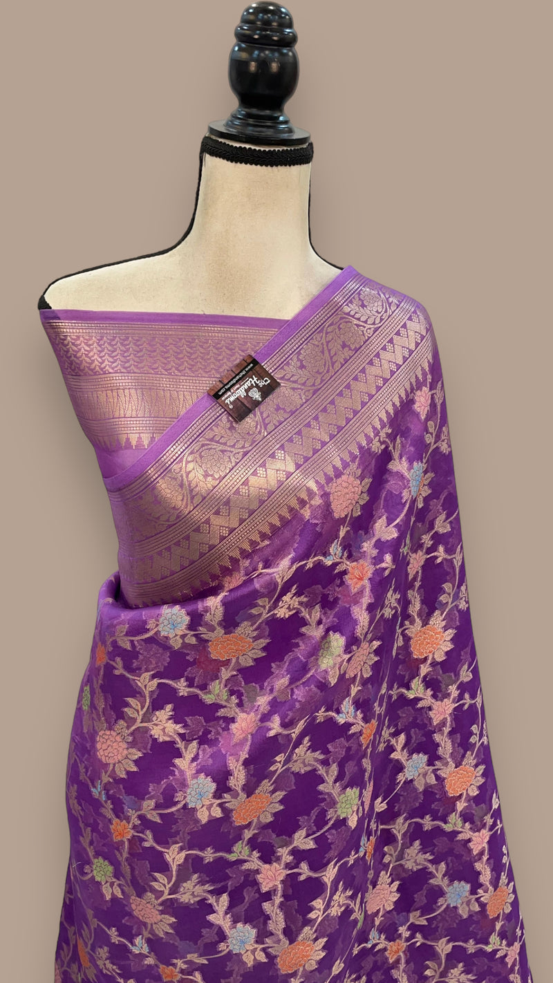 Pure Kora Handloom Banarasi Saree - The Handlooms
