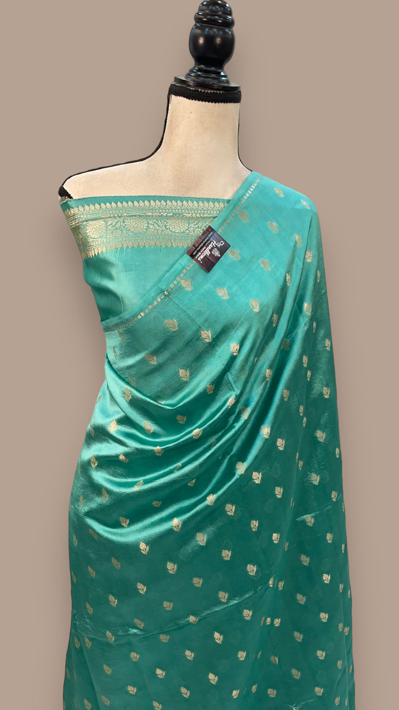 Pure Mango Silk Banarasi Handloom Saree - The Handlooms