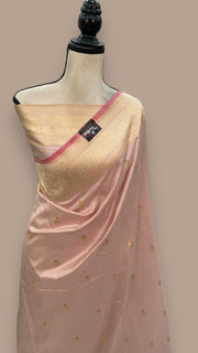 Pure Katan Silk Banarasi Handloom Saree - All over Kadua motifs With Meenakari - The Handlooms