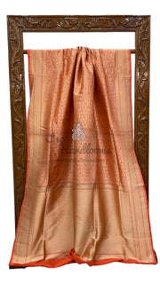 Pure Katan Silk Banarasi Handloom Saree - Tanchui Brocade With Meenakari - The Handlooms
