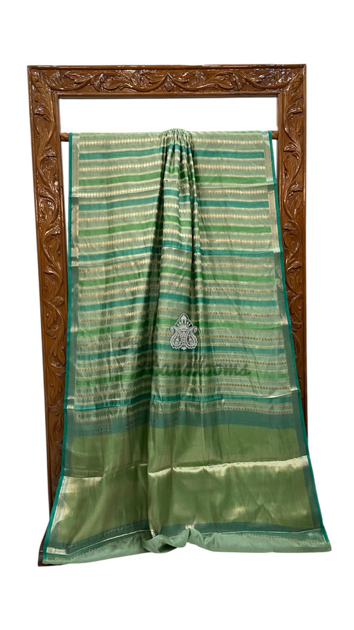 Pure Mango Silk Banarasi Handloom Saree - The Handlooms
