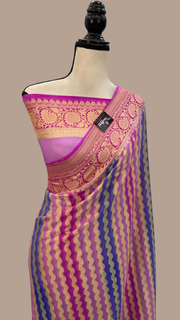 Pure Chiffon Khaddi Banarasi Saree - The Handlooms