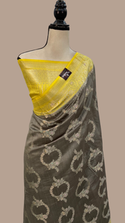 Pure Chiniya Silk Handloom Banarasi Saree - The Handlooms