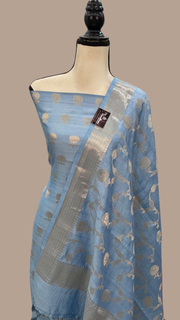 Pure Chiniya Silk Handlooms Banarasi Dress material - The Handlooms