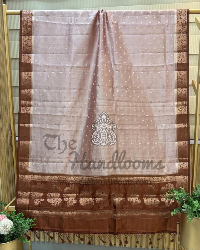 Pure Mango Silk Banarasi Dupatta - The Handlooms