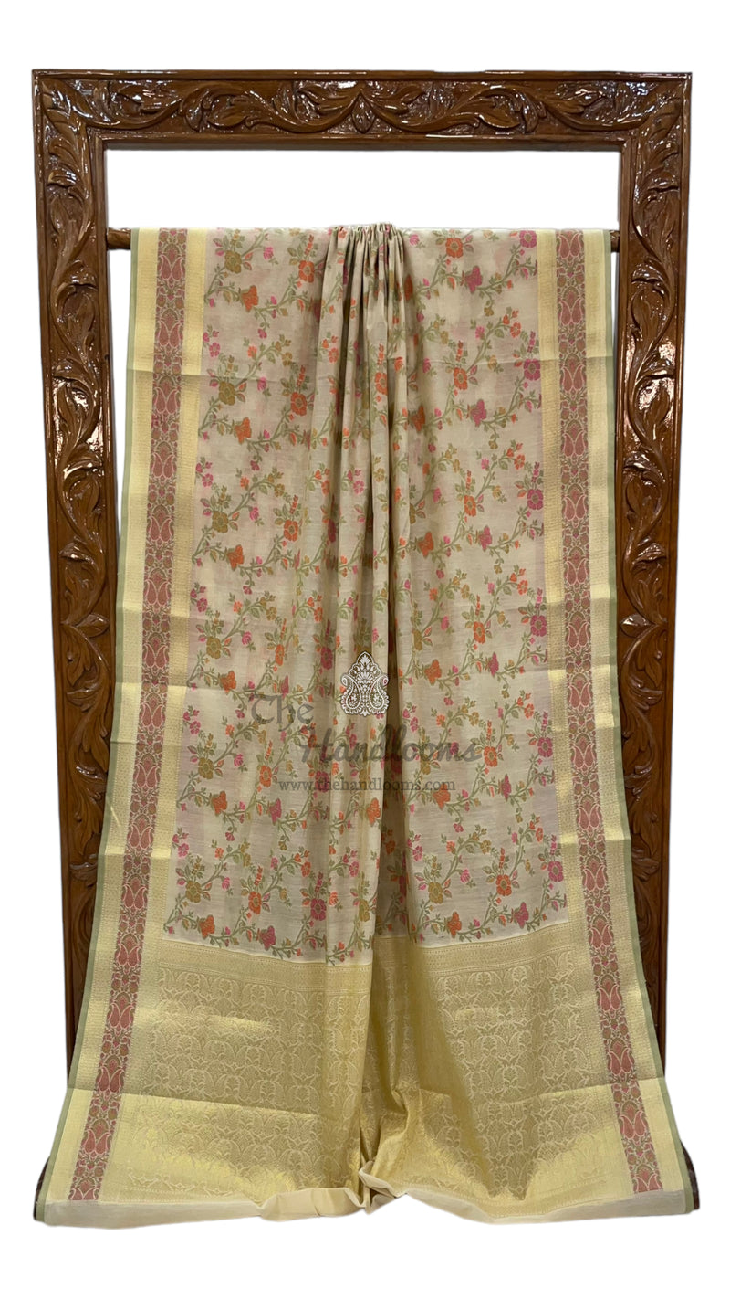 Pure Cotton Banarasi Handloom Saree - The Handlooms