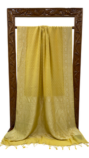 Moonga Georgette Handloom Banarasi Saree - The Handlooms