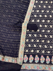 Khaddi Georgette Banarasi Dress material - The Handlooms