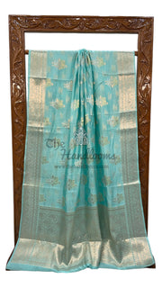 Pure Mango Silk Banarasi Handloom Saree - The Handlooms