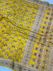 Pure Chiffon Khaddi Banarasi Saree - The Handlooms
