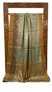 Pure Tussar Silk Handloom Banarasi Saree - The Handlooms