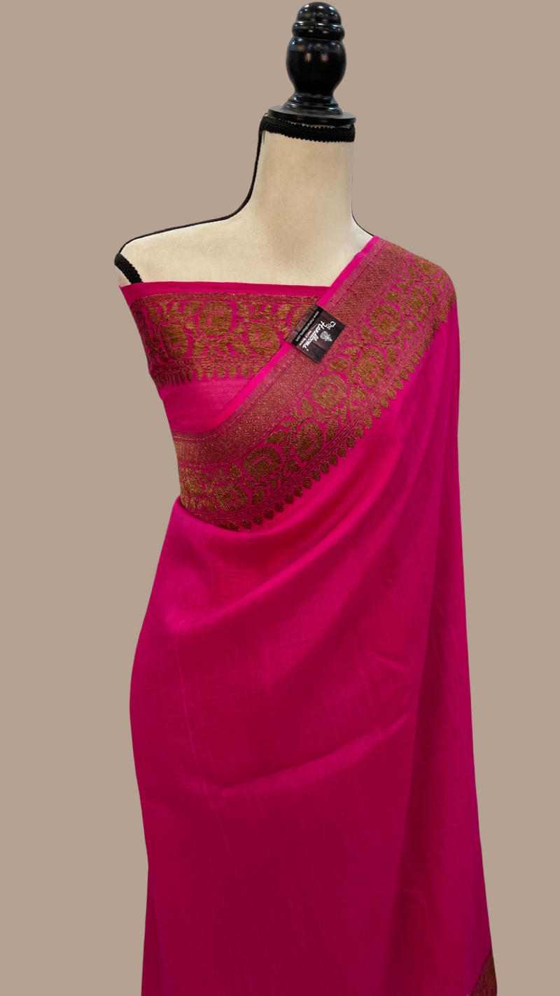 Tussar Georgette Handloom Banarasi Saree - The Handlooms
