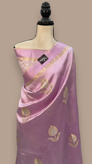 Mauvee Pure Mango Silk Banarasi Handloom Saree - The Handlooms