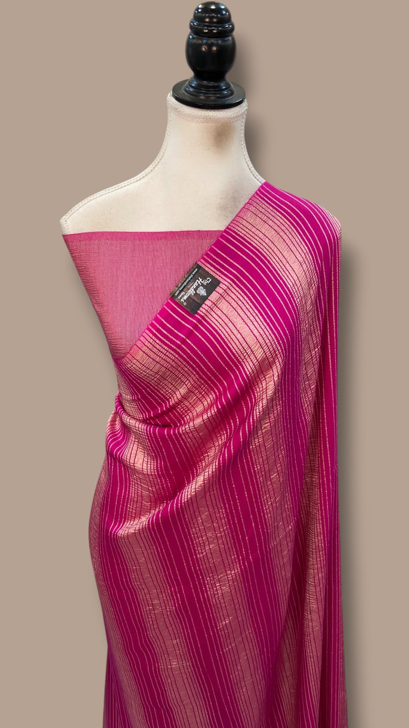 Pure Moonga Silk Handloom Banarasi Saree