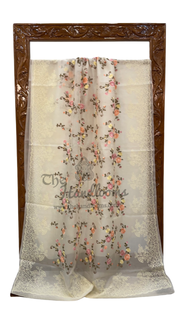 Organza Chikankari Handloom Banarasi Saree - The Handlooms