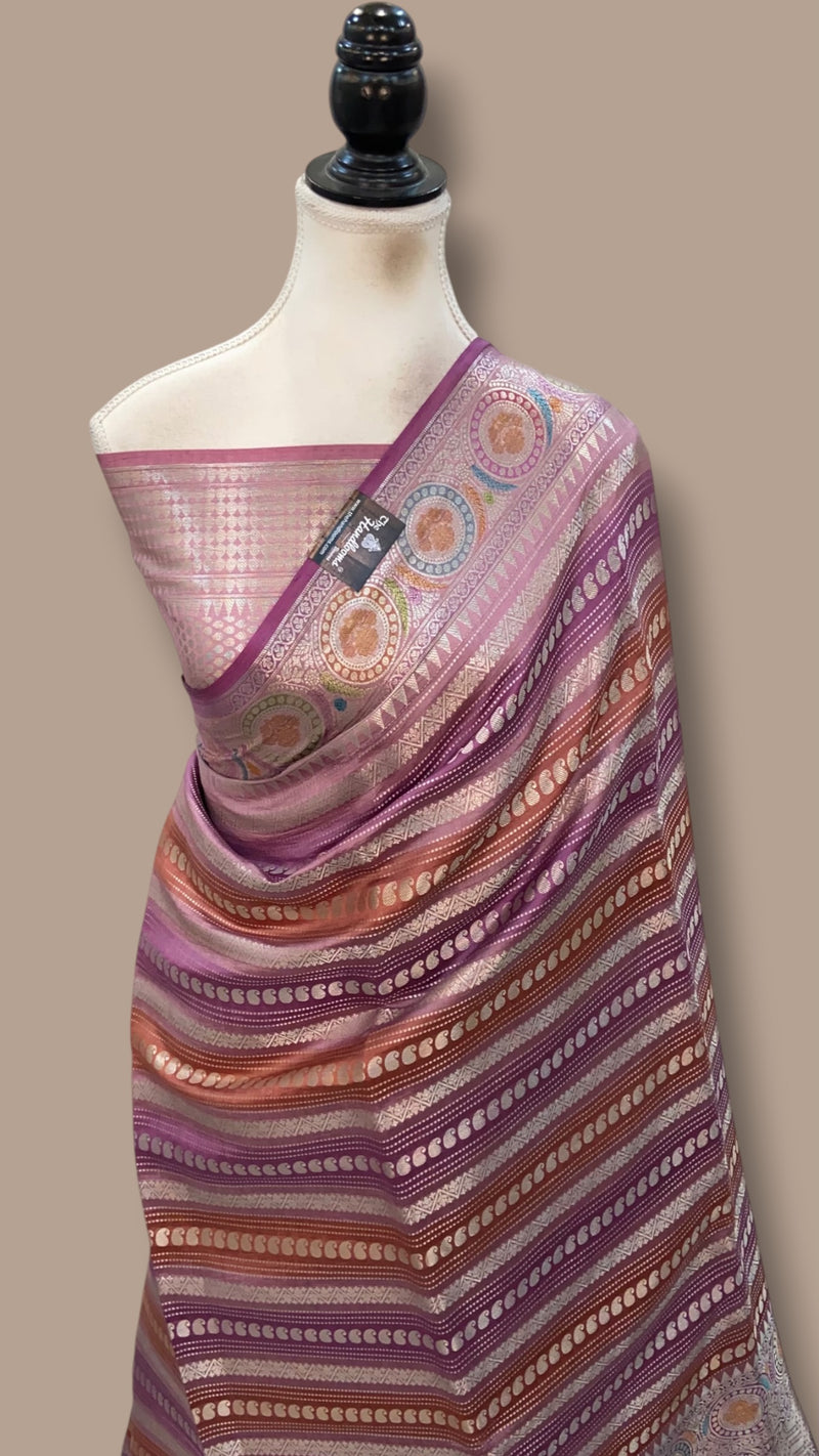 Pure Mango Silk Banarasi Handloom Saree