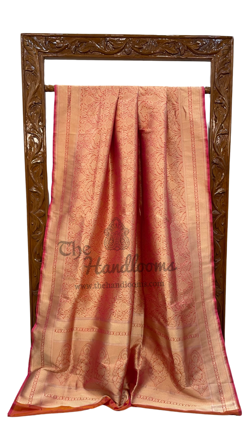 Pure Katan Silk Banarasi Handloom Saree - Tanchui Brocade - The Handlooms