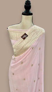 Pure Georgette Handloom Banarasi Saree - The Handlooms