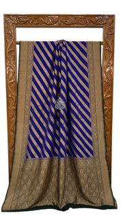 Khadki Georgette Banarasi Saree -  Antique zari - The Handlooms