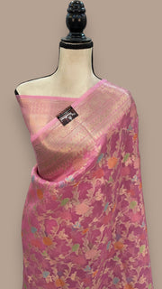 Pure Kora Handloom Banarasi Saree - The Handlooms