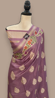 Pure Tussar Silk Handloom Banarasi Saree - The Handlooms