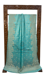 Tussar Silk Handloom Banarasi Saree With Chikankari - The Handlooms