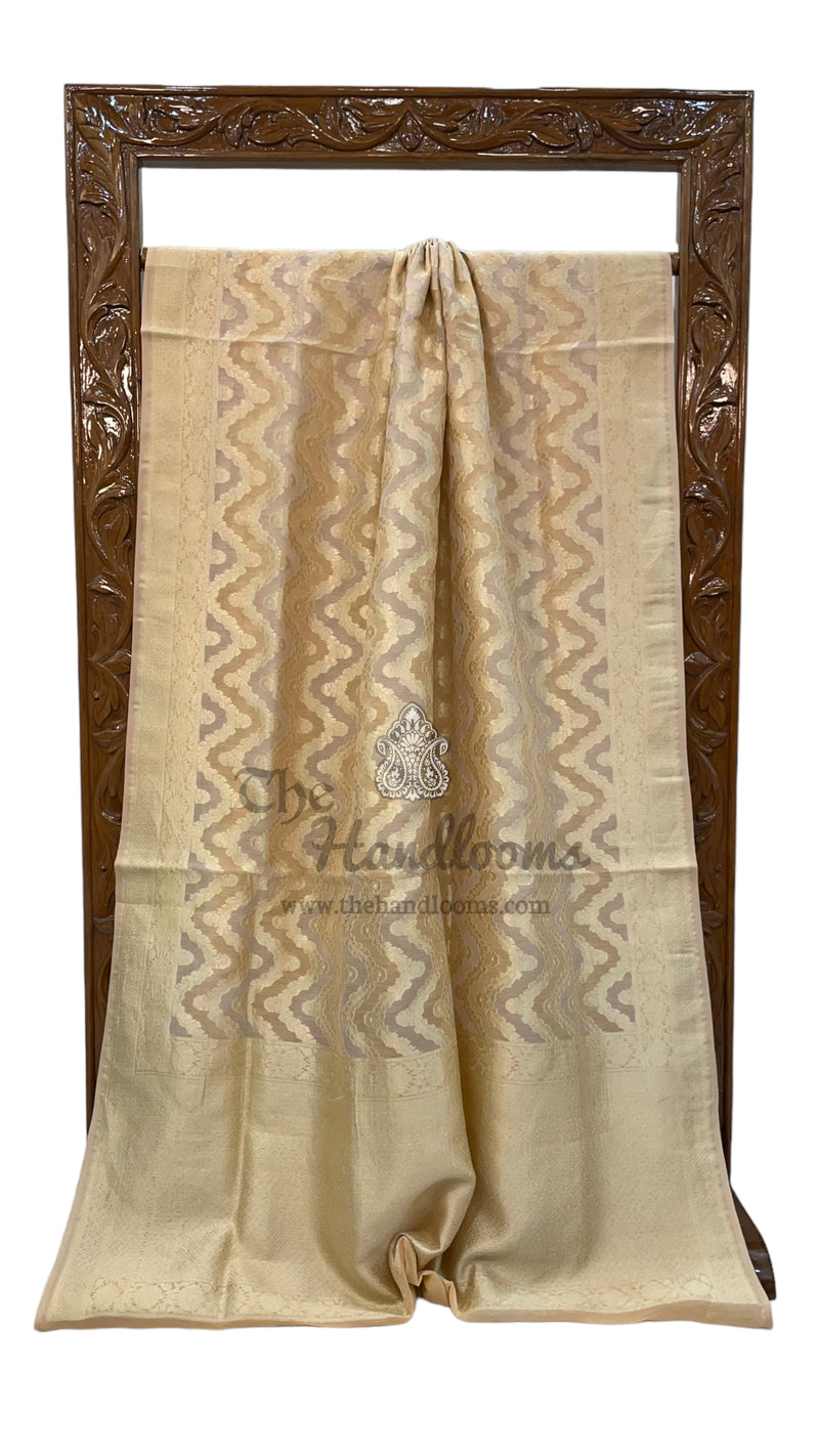 Pure Cotton Banarasi Brocade Handloom Saree - The Handlooms