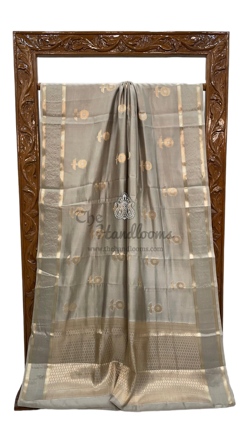 Pure Mango Silk Banarasi Handloom Saree - The Handlooms