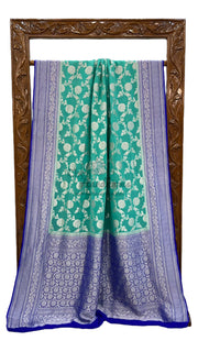 Pure Khaddi Georgette Handloom Banarasi Saree - The Handlooms