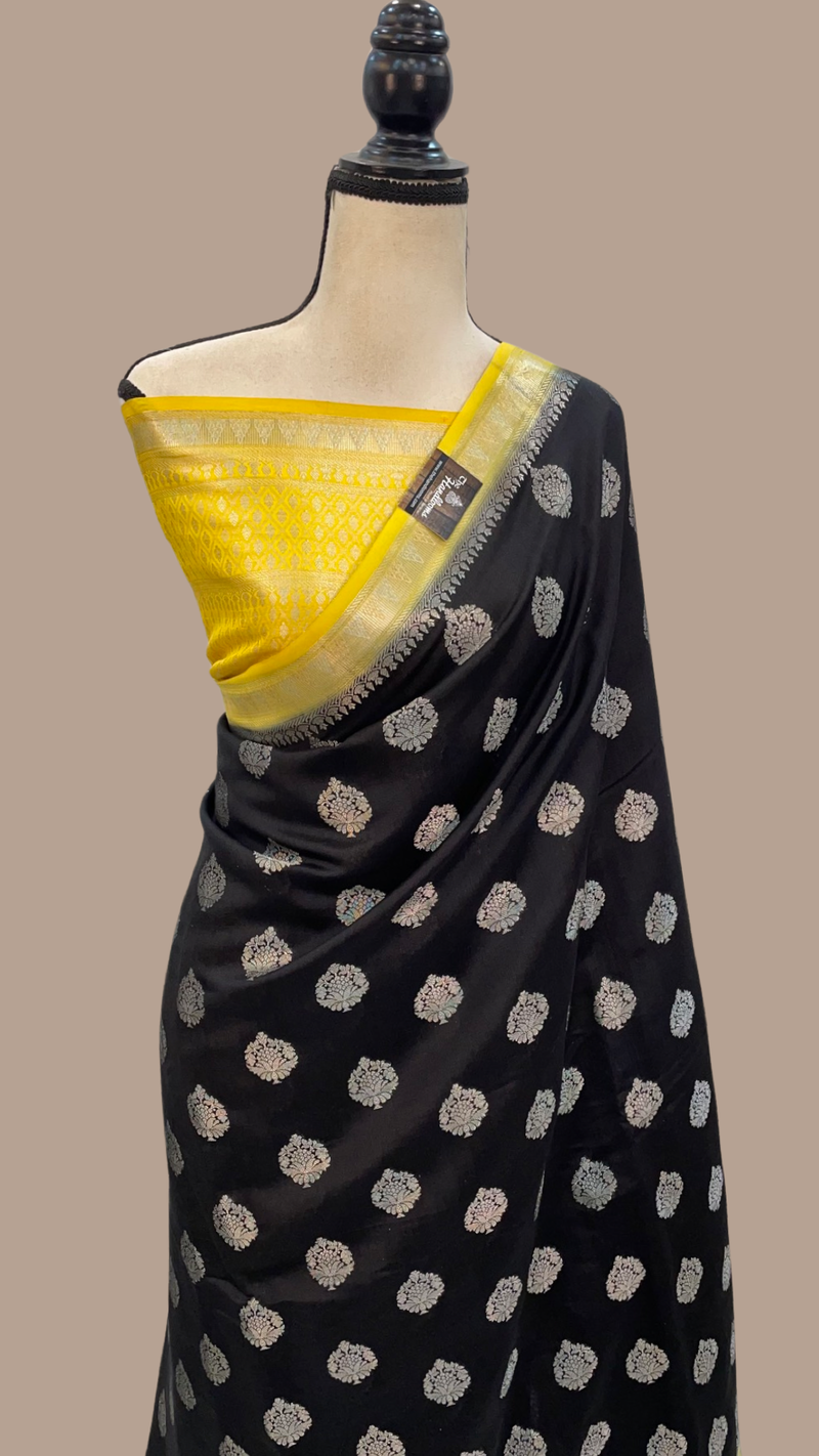 Pure Chiniya Silk Handloom Banarasi Saree - The Handlooms