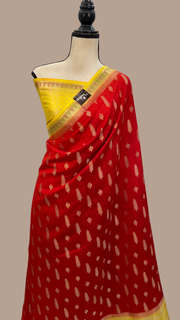Pure Chiniya Silk Handloom Banarasi Saree - The Handlooms