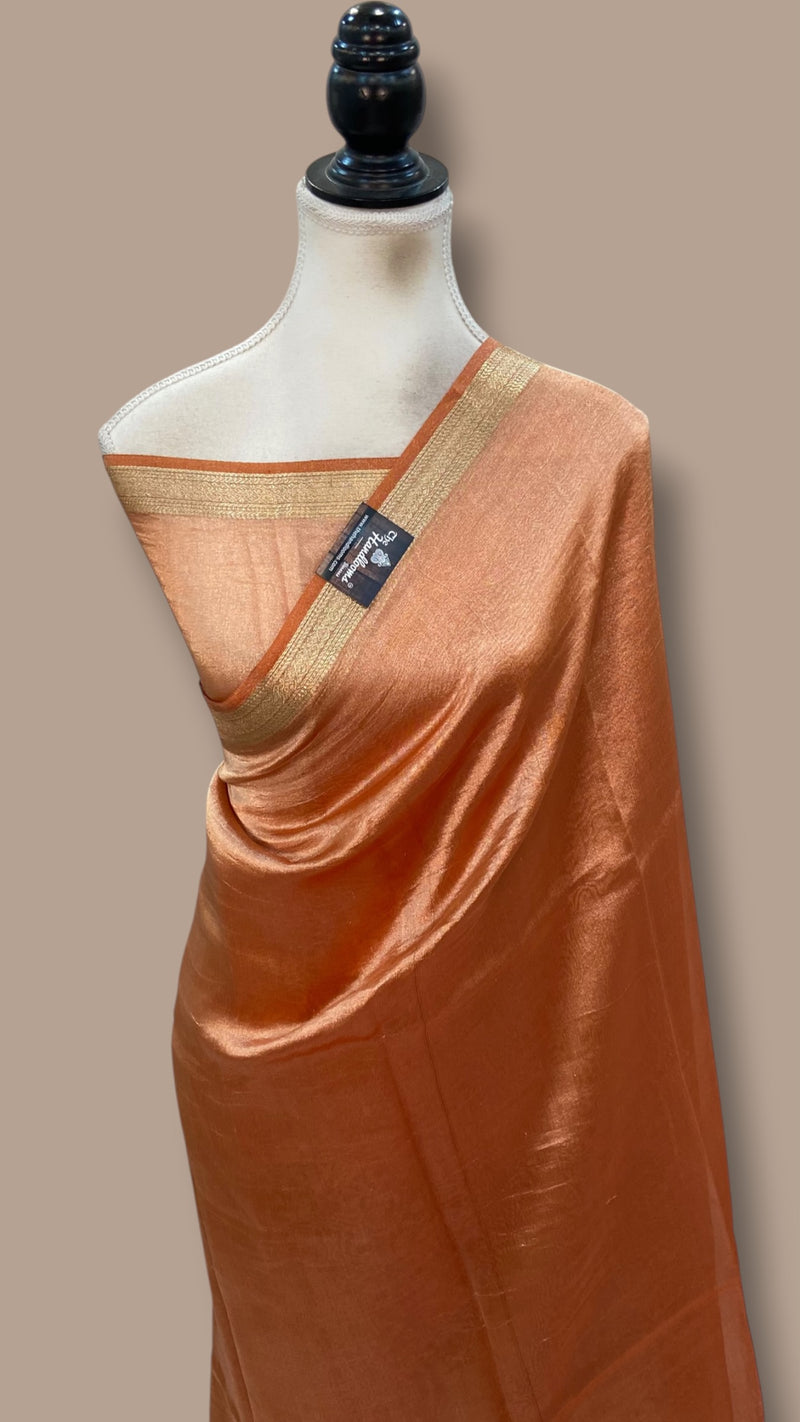 Pure Kora Tissue Handloom Banarasi Saree