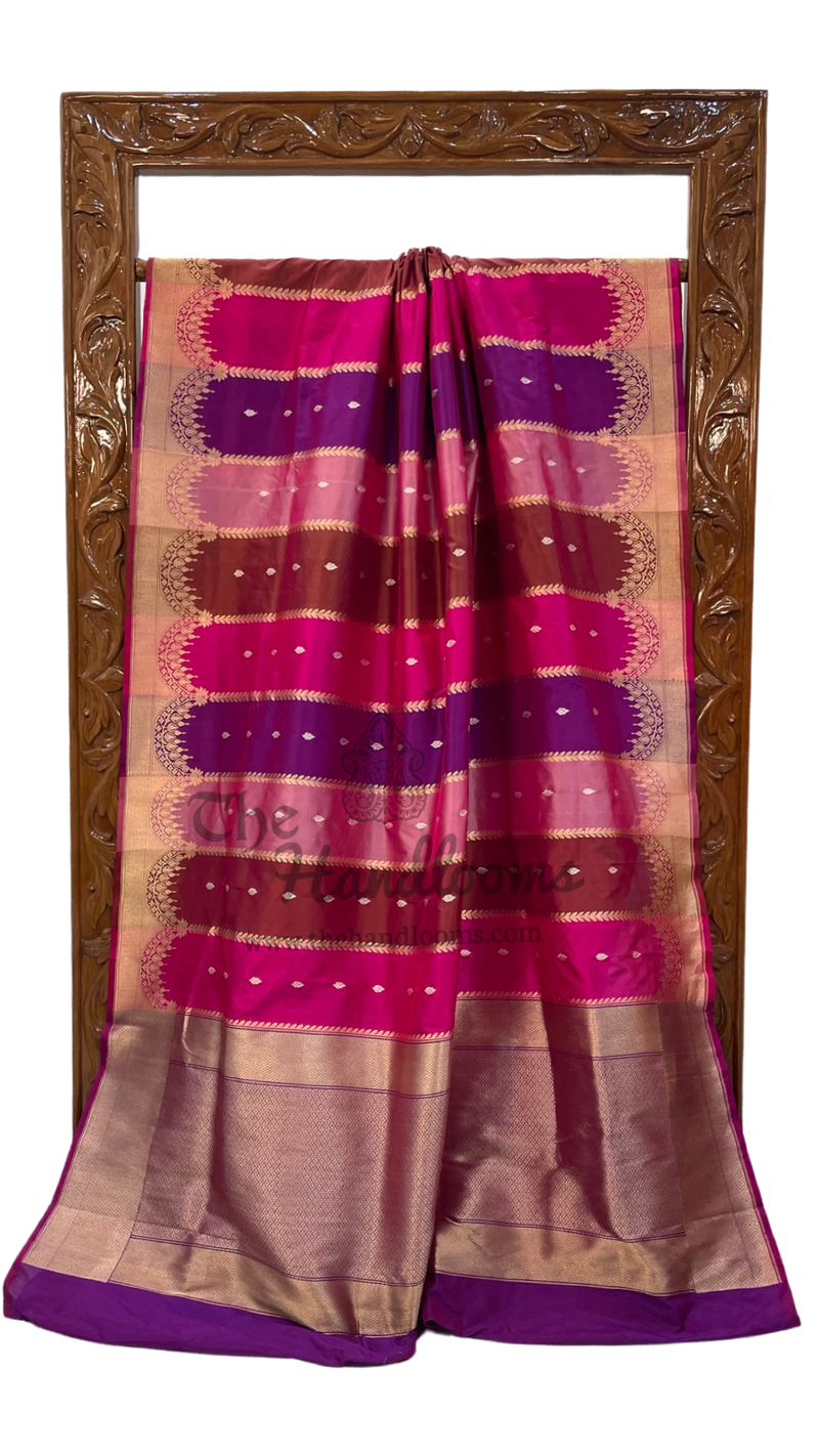 Pure Katan Silk Banarasi Handloom Saree - Rangkat - The Handlooms