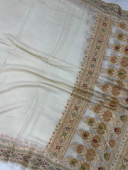 Pure Chiffon Khaddi Banarasi Saree - The Handlooms