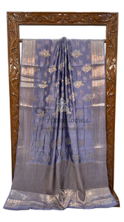 Pure Mango Silk Banarasi Handloom Saree - The Handlooms