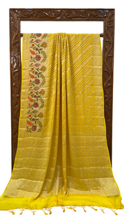 Pure Chiffon Khaddi Banarasi Saree - The Handlooms