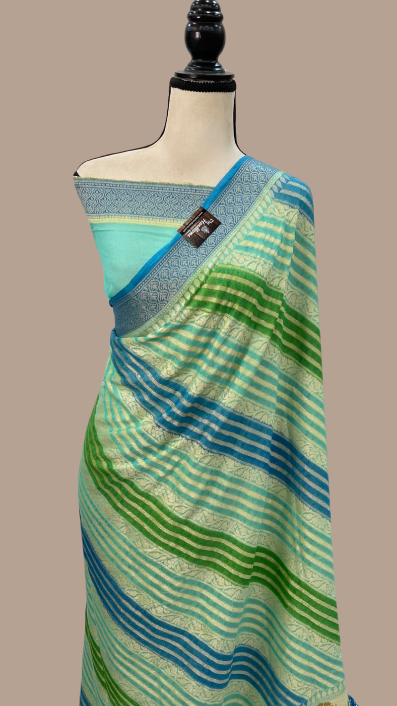 Pure Chiffon Khaddi Banarasi Saree - The Handlooms