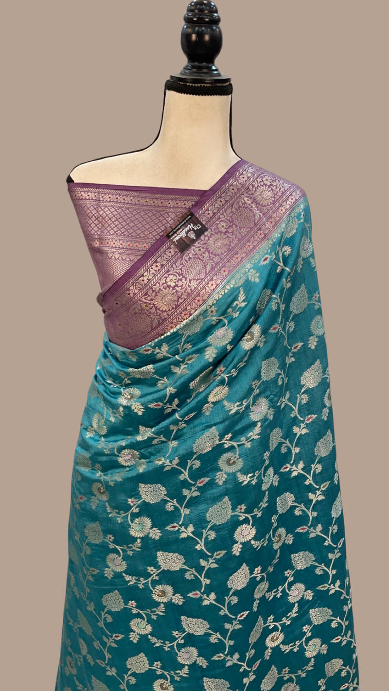 Pure Chiniya Silk Handloom Banarasi Saree - The Handlooms