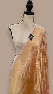 Pure Tissue Reshmi Zari Banarasi Brocade Handloom Dupatta - The Handlooms