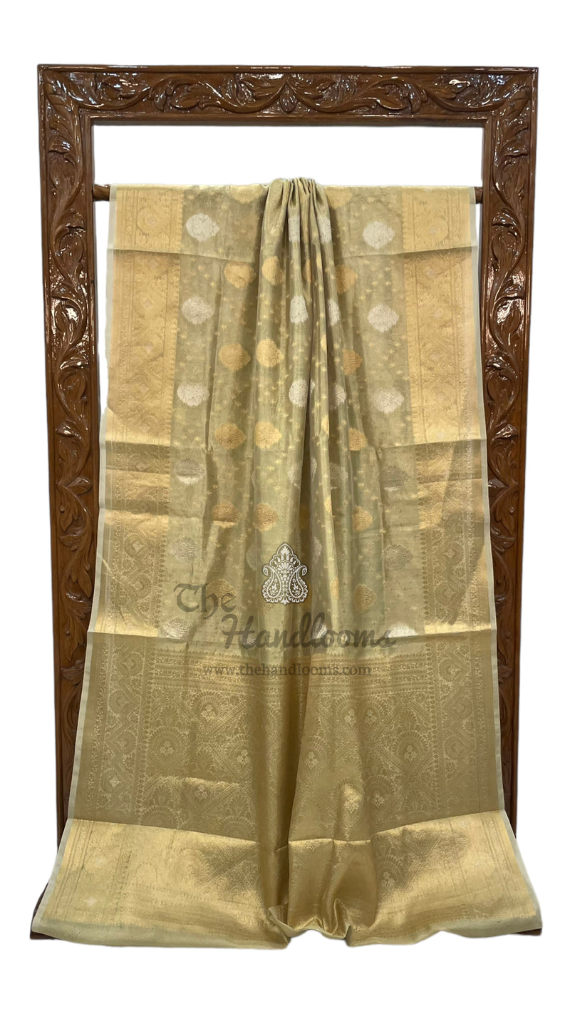 Pure Kora Handloom Banarasi Saree - The Handlooms