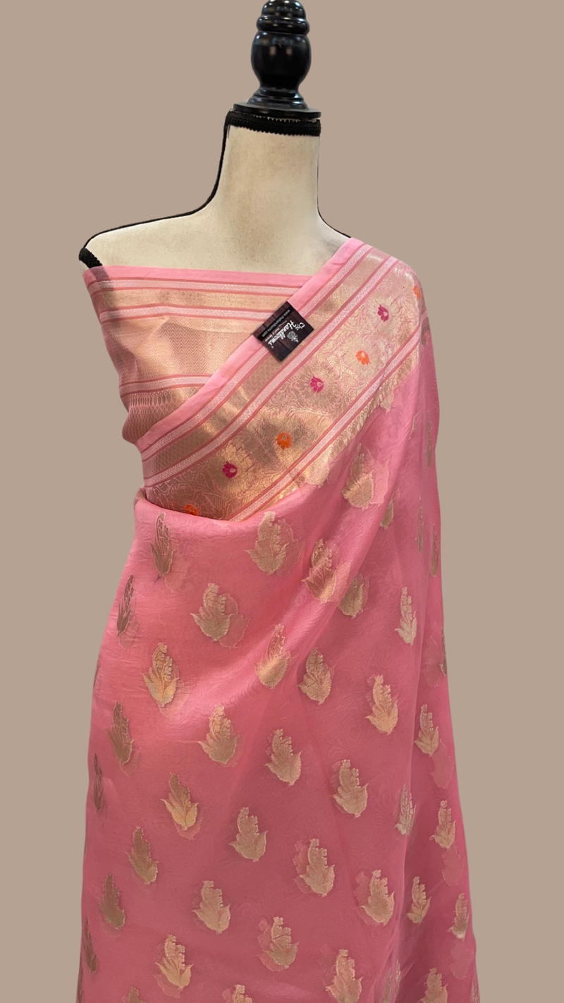 Pure Kora Handloom Banarasi Saree - The Handlooms