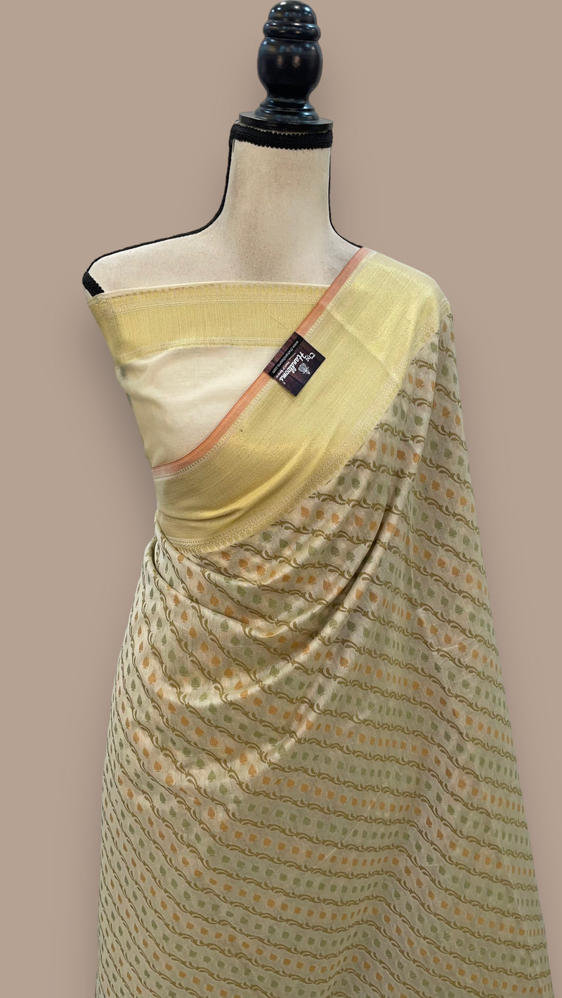 Pure Cotton Banarasi Handloom Saree - The Handlooms